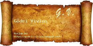 Gödri Vivien névjegykártya